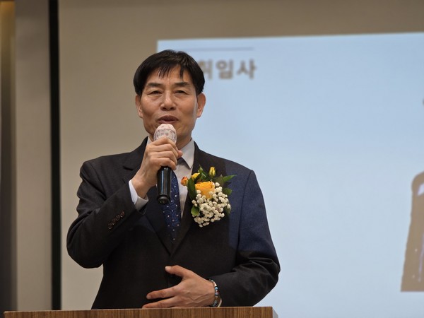 이천오 신임회장이 취임사를 하고 있다.(사진,경기종합뉴스)