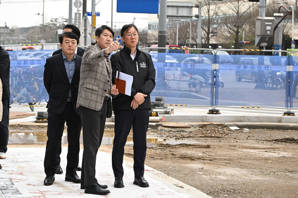 이민근 안산시장, 중앙대로 녹도 재정비 사업 현장 점검